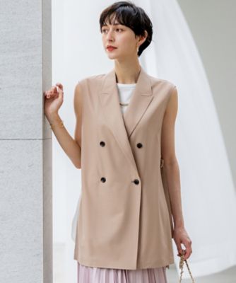 洗える】TWマットクロス テーラード ジレ（JKWWGA0302