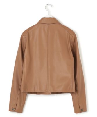 イングランドラムレザー●極美品●希少カラー ヴィンテージスプリングジャケット L ラムレザー ステンカラー ジャケット｜ニジュウサンクの通販