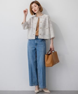 サマーツイード 7分袖 ジャケット（JKWWGA6105） | 23区 L