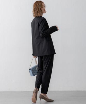 【クリーニング済み】現行✨23区　ライトクロス ジャケット　大きいサイズ　48 Oggi3月号掲載／セットアップ対応】 ライトクロス ジャケット