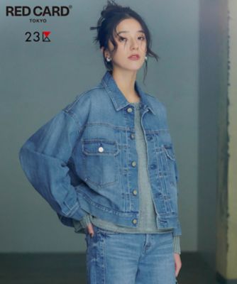 23区 L (Women/大きいサイズ)/ニジュウサンク エル 【Oggi3月号掲載/RED CARD TOKYO×23区】ショート丈 デニム ジャケット(JKWWGS0223)