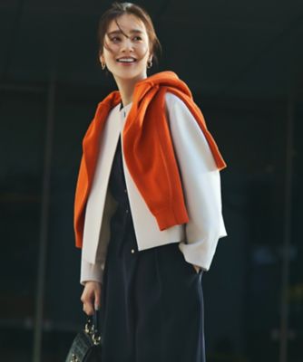 VERYコラボ】ストレッチトリプルクロス ノーカラージャケット