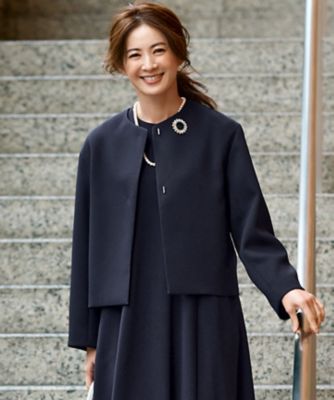 VERYコラボ】ストレッチトリプルクロス ノーカラージャケット