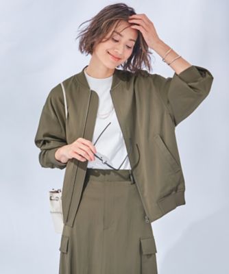 【SALE】 キュプラナイロンストレッチ ブルゾン MA－1 ジャケット・アウター
