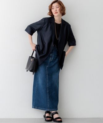 Oggi掲載】リネンライクグロッシー ハーフスリーブ ダブル 
