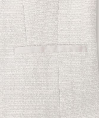 送料無料】【セットアップ対応】ライトシャインツイード ノーカラー