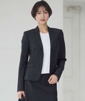 ＜23区 L (Women/大きいサイズ)＞【セットアップ対応】ファインネスウール　二つボタン　ジャケット（ＪＫＷＷＬＳ０００６）