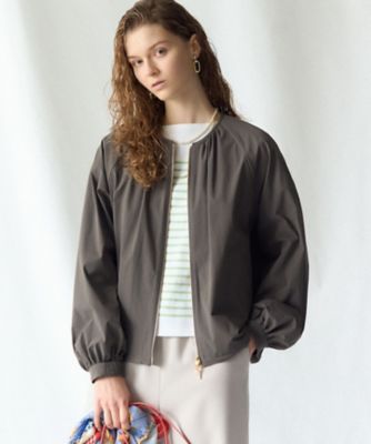 ＜23区 L (Women/大きいサイズ)＞【送料無料】２ＷＡＹストレッチタフタ　ギャザーブルゾン（ＪＫＷＷＬＳ０３０７）