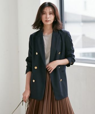 ＜23区 L (Women/大きいサイズ)＞【蛯原友里さん着用】ドライウールツイル　ブレザー　ジャケット（ＪＫＷＷＮＡ０３０８）