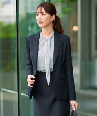 【ＣＬＡＳＳＹ．１月号掲載／洗える】ウールライクカルゼ　テーラード　ジャケット（ＪＫＷＷＮＷ０４１０）