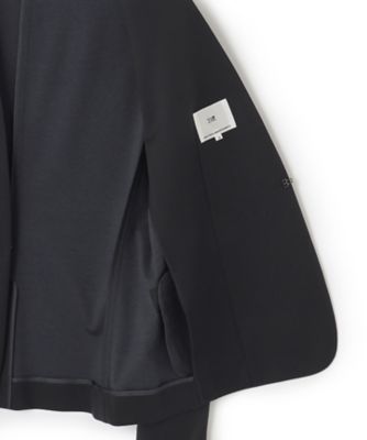 美品　大きいサイズ４６　23区　ノーカラージャケット　背抜き 大きいサイズ/19号まであり】ストレッチツイードノーカラー