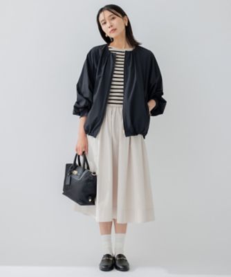 ナイロン2WAYストレッチ ノーカラー ブルゾン