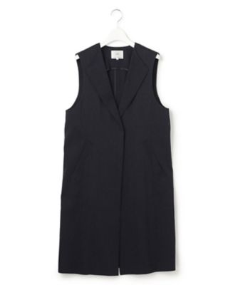 【ＣＬＡＳＳＹ．６月号掲載】リネンレーヨンストレッチ　　ロング　ジレ（ＪＫＷＷＳＭ０４０６）