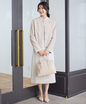 セットアップ対応】ストレッチブッチャー ノーカラー ジャケット