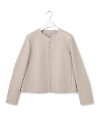 専用♡E19◆23区【23ss/大きいサイズ：4L相当◆ノーカラージャケット】 M．グレー 【17・19号限定】【WEB限定】洗えるストレッチノー