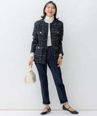 GIOLICAツイードワイドジャケット journal standard L'essage（ジャーナルスタンダードレサージュ