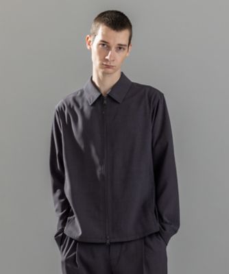 ＜JOSEPH HOMME＞新柄【吸湿速乾性／接触冷感／ＵＶカット／洗える】テクノボイルストレッチ　ジップアップブルゾン（ＪＲＪＨＧＡ０１０２）