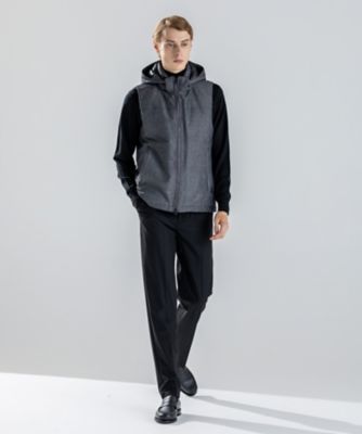 新素材】ライトラスターシャンブレー ダウンベスト