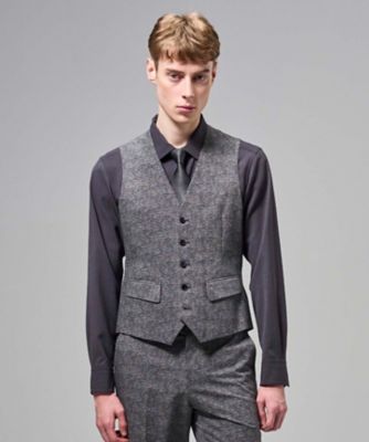 新色【3ピース対応】クールドッツストレッチ ジレ