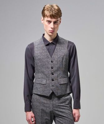 新色【3ピース対応】クールドッツストレッチ ジレ