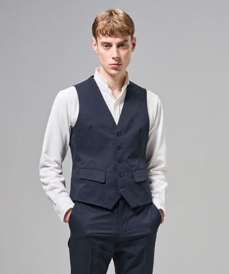 新色【3ピース対応】クールドッツストレッチ ジレ