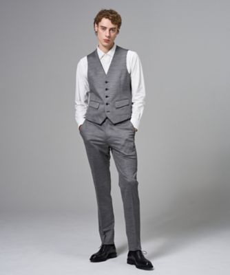 セットアップ対応】スプリングウールジャージー ジレ