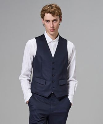 セットアップ対応】スプリングウールジャージー ジレ