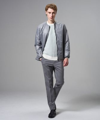 【専用】コムデギャルソン　ジャカードロンジャケット 新素材【アウタードッキング対応】ラインアートジャカード ブルゾン