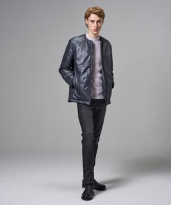 新素材【アウタードッキング対応】ラインアートジャカード ブルゾン