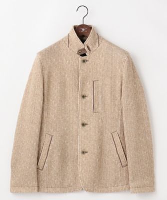 【関税込み】We11done ベージュ ディストレス ジャケット キングサイズ・洗える／軽量／ストレッチ／イージーケア】ツィー