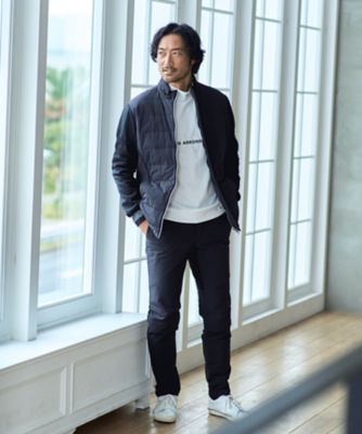 【ＭＥＮ】【ストレッチ性】中綿ブルゾン　防風機能を備え動きにフィット　見た目すっきり（ＪＲＶＴＣＷ０６０１）