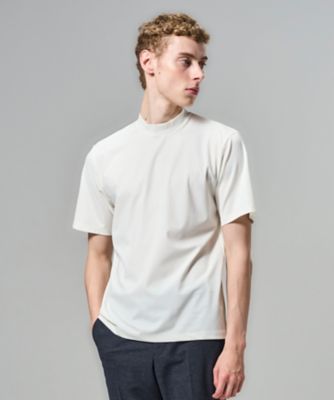 新色追加【機能素材】ハイゲージベアスムース モックネックTシャツ