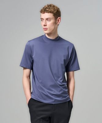 新色追加【機能素材】ハイゲージベアスムース モックネックTシャツ