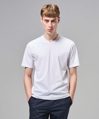 新色追加【機能素材】ハイゲージベアスムース VネックTシャツ