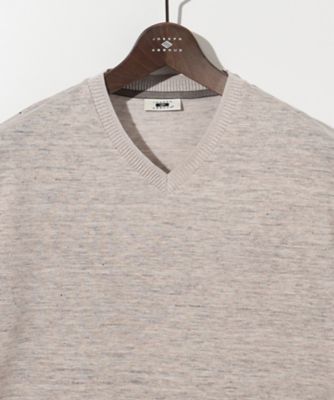 【キングサイズ・リネン素材／吸水速乾／日本素材】リネンハニカム　Ｖネック　Ｔシャツ（ＫＨＪＫＧＭ０４１１）