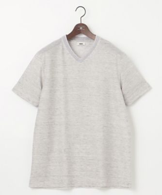 ＜JOSEPH ABBOUD (Men) ＞【キングサイズ・吸水速乾／軽量】リネンＴＯＰピケ　Ｔシャツ（ＫＨＪＫＳＳ０３０６）