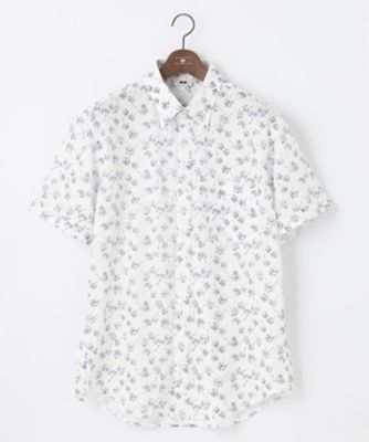 ＜JOSEPH ABBOUD (Men) ＞【キングサイズ・吸水速乾】シャンブレープリントジャージシャツ（ＫＨＪＫＳＳ０３０８）