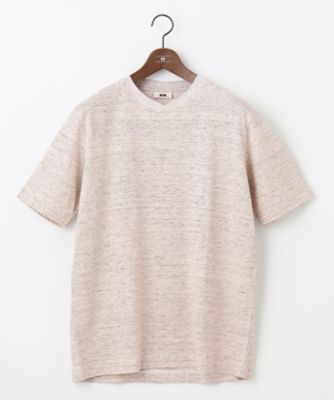 【リネン素材／清涼感／吸水速乾】リネン天竺ボーダー　Ｔシャツ（ＫＨＪＬＣＭ０４０６）