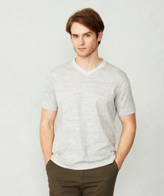 ＜JOSEPH ABBOUD (Men) ＞【チクチクしにくい】リネンＴシャツ（ＫＨＪＬＮＸ０４１２）