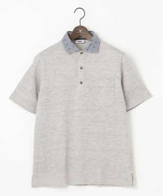 JOSEPH ABBOUD (Men) /ジョセフ アブード 【吸水速乾】リネンハニカム　ポロシャツ（ＫＨＪＬＳＭ０４０２）