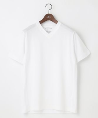 ＜JOSEPH ABBOUD (Men) ＞【オーガニックコットン使用】ＪＯＥ　ＣＯＴＴＯＮサッカーＶネック　Ｔシャツ（ＫＨＪＬＳＳ０３０２）