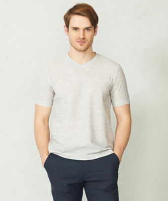 ＜JOSEPH ABBOUD (Men) ＞【吸水速乾／軽量】リネンＴＯＰピケ　Ｔシャツ（ＫＨＪＬＳＳ０３０６）