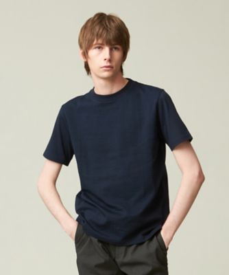 ＜三越伊勢丹/公式＞ J.PRESS (Men)/ジェイ・プレス【吸湿速乾】【J．PRESS PREMIUM JERSEY】シアサッカー Tシャツ 075_ネービーブルー トップス【三越伊勢丹/公式】