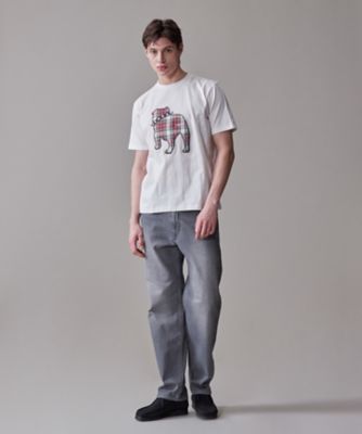 新色登場！【毎シーズン大好評】【ＵＮＩＳＥＸ】ファブリックワッペン　バックブルＴシャツ（ＫＨＯＶＧＡ０５０６）