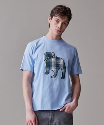 新色登場！【毎シーズン大好評】【ＵＮＩＳＥＸ】ファブリックワッペン　バックブルＴシャツ（ＫＨＯＶＧＡ０５０６）