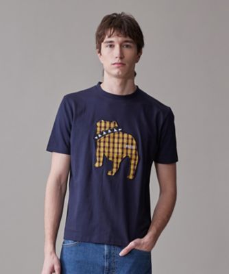 新色登場！【毎シーズン大好評】【ＵＮＩＳＥＸ】ファブリックワッペン　バックブルＴシャツ（ＫＨＯＶＧＡ０５０６）