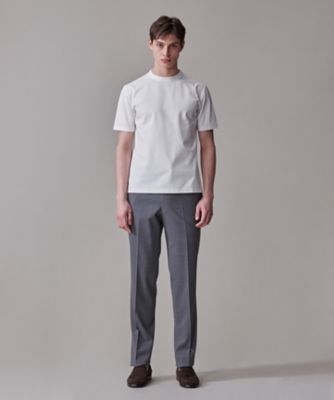 【ＵＶカット　／　接触冷感　／　吸水速乾　／　ビジネス対応】【Ｊ．ＰＲＥＳＳ　ＰＲＥＭＩＵＭ　ＪＥＲＳＥＹ】ポンチクルーネック　Ｔシャツ（Ｋ