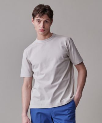 【ＵＶカット　／　接触冷感　／　吸水速乾　／　ビジネス対応】【Ｊ．ＰＲＥＳＳ　ＰＲＥＭＩＵＭ　ＪＥＲＳＥＹ】ポンチクルーネック　Ｔシャツ（Ｋ