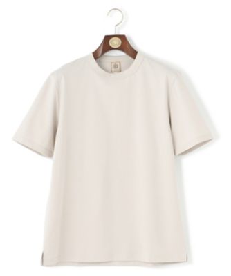 【ＵＶカット　／　接触冷感　／　吸水速乾　／　ビジネス対応】【Ｊ．ＰＲＥＳＳ　ＰＲＥＭＩＵＭ　ＪＥＲＳＥＹ】ポンチクルーネック　Ｔシャツ（Ｋ