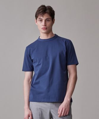 【ＵＶカット　／　接触冷感　／　吸水速乾　／　ビジネス対応】【Ｊ．ＰＲＥＳＳ　ＰＲＥＭＩＵＭ　ＪＥＲＳＥＹ】ポンチクルーネック　Ｔシャツ（Ｋ